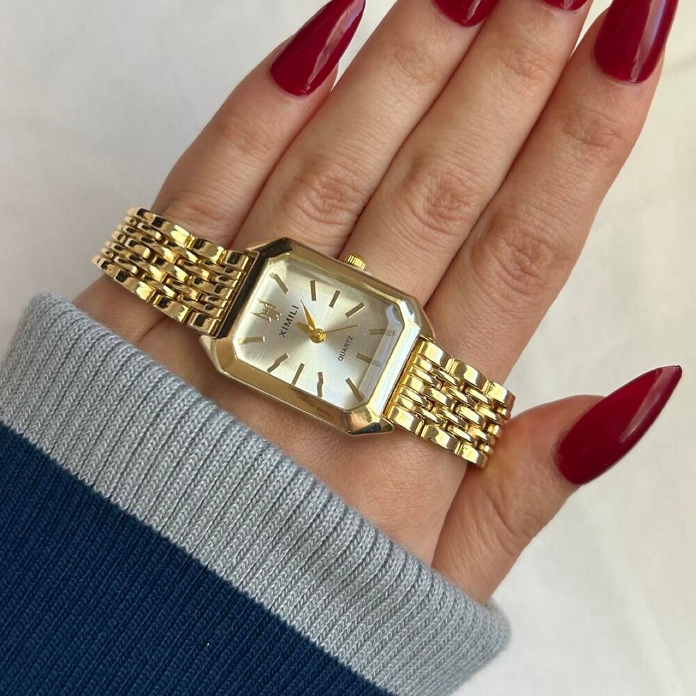 Vintage Inspired Luxury Gold Tone Watch